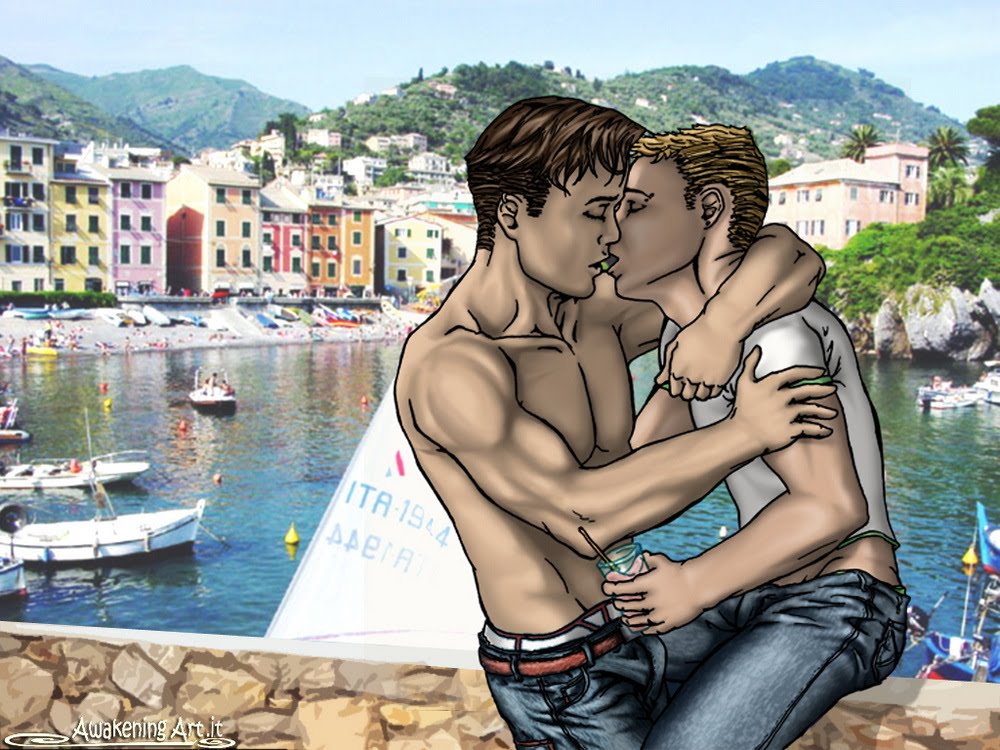 gay gym locker from Anson gay art blog